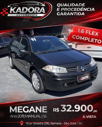 RENAULT MEGANE 1.6 EXPRESSION GRAND TOUR 16V FLEX 4P MANUAL RENAULT MEGANE 1.6 EXPRESSION GRAND TOUR 16V FLEX 4P MANUAL